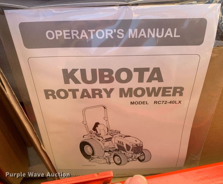 image for item KX9837 Kubota RC72-40LX 6' W mower deck 