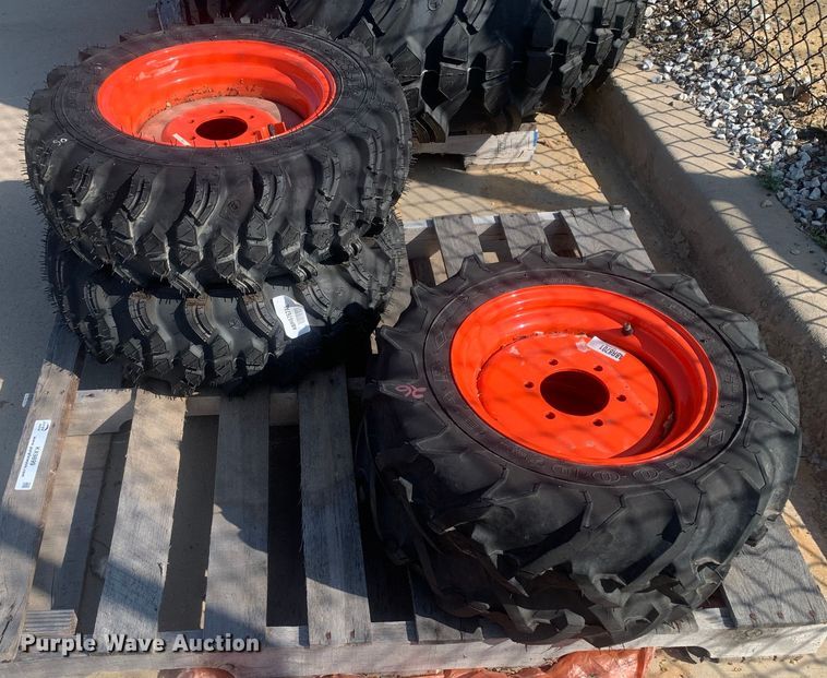 image for item KX9899 (4) Goodyear/Titan tractor tires and wheels
