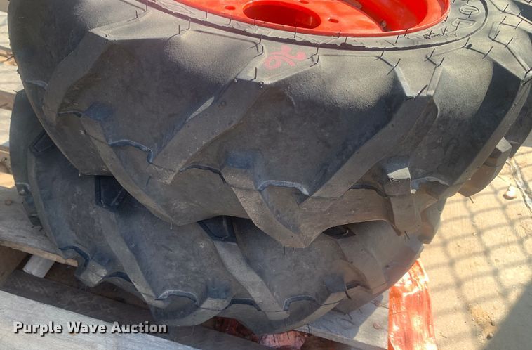 image for item KX9899 (4) Goodyear/Titan tractor tires and wheels