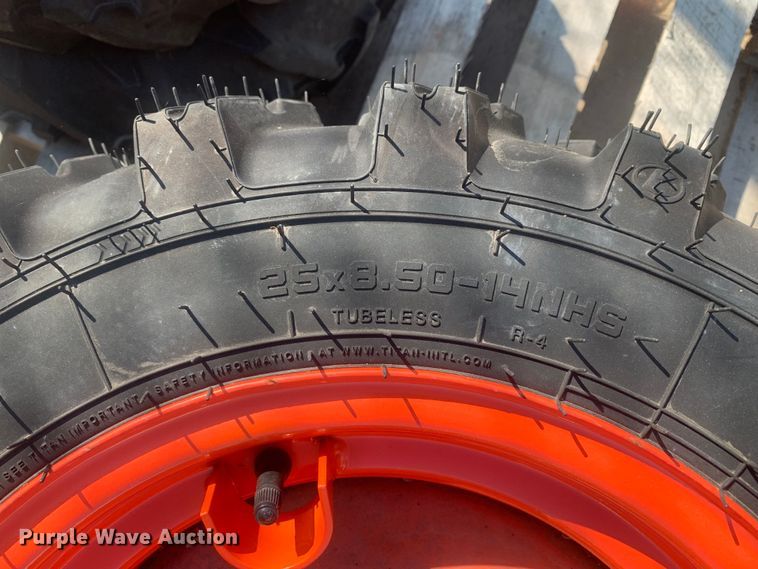 image for item KX9899 (4) Goodyear/Titan tractor tires and wheels