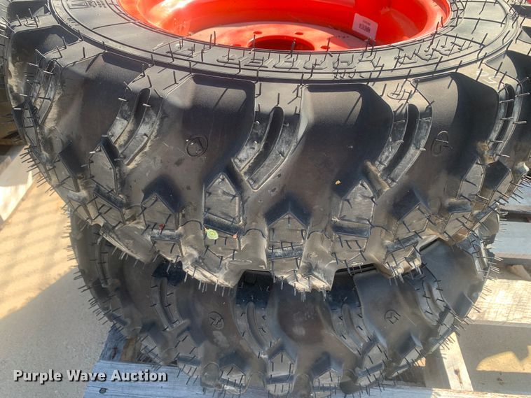 image for item KX9899 (4) Goodyear/Titan tractor tires and wheels