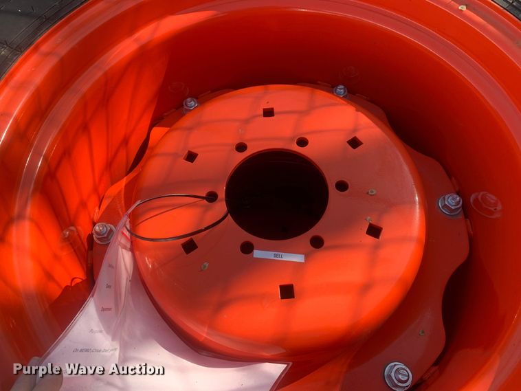 image for item KX9906 (2) Titan 17.5L-24 IND tractor tires and wheels