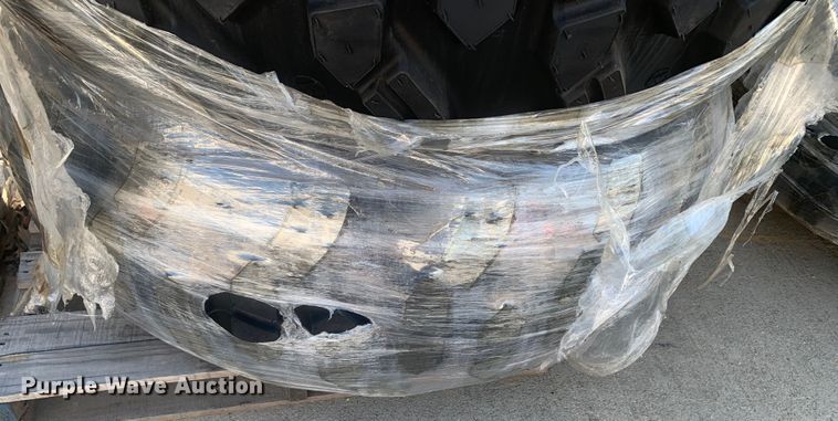 image for item KX9906 (2) Titan 17.5L-24 IND tractor tires and wheels