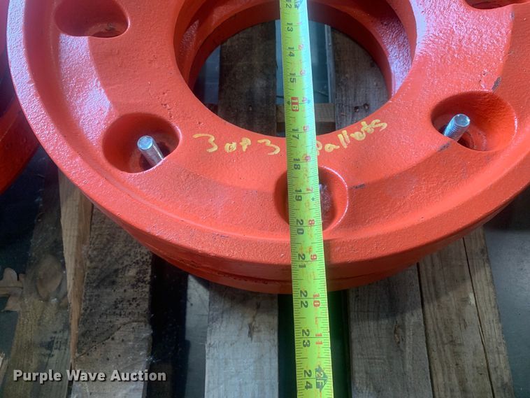 image for item KX9921 (14) Kubota tractor wheel weights