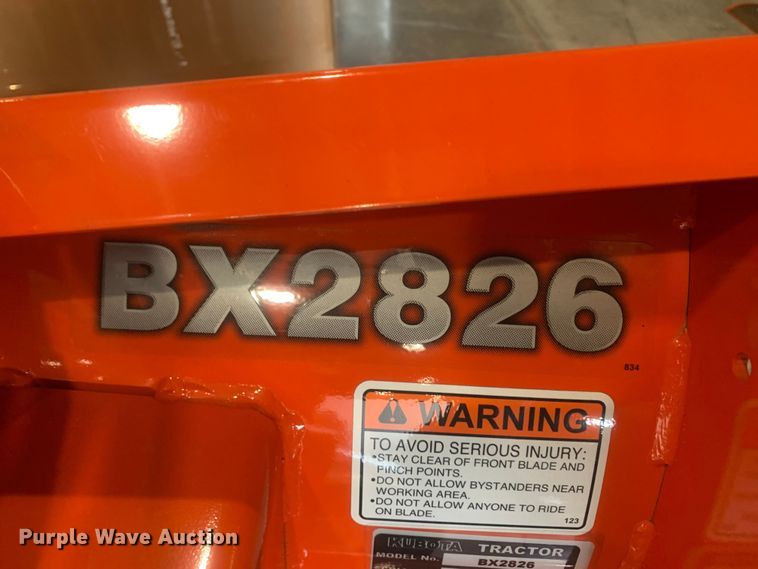 image for item KX9933 Kubota BX2826  V plow