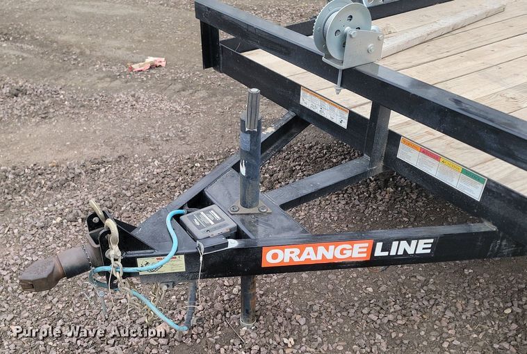 image for item LA9741 2021 Contract Manufacturing  Orange Line TH70 utility trailer