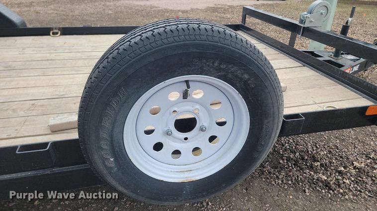 image for item LA9741 2021 Contract Manufacturing  Orange Line TH70 utility trailer