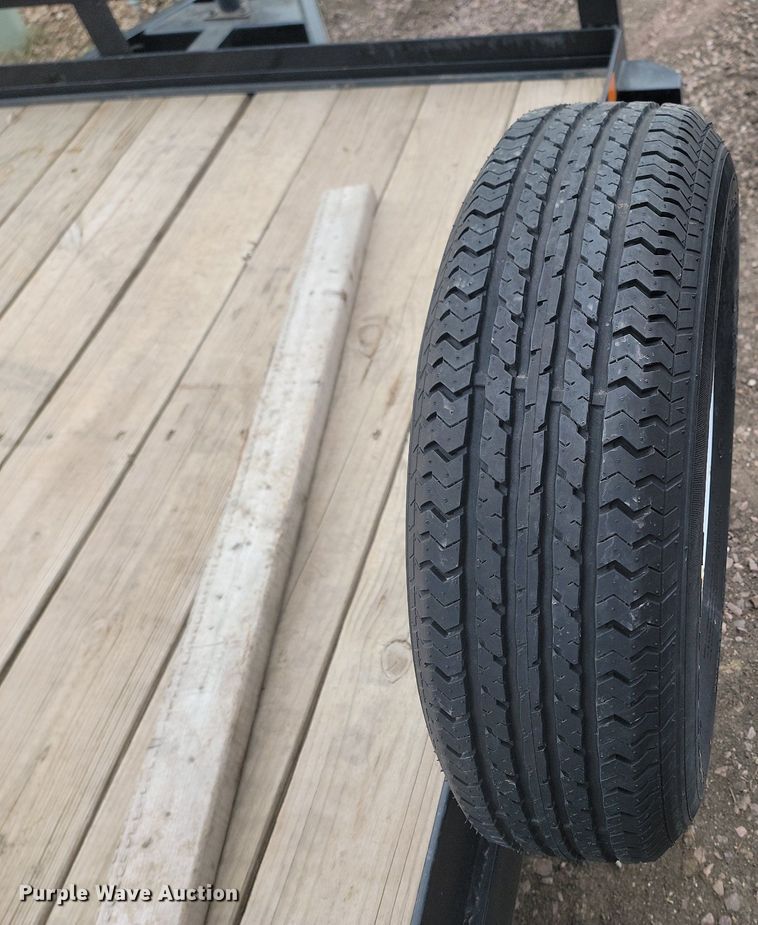 image for item LA9741 2021 Contract Manufacturing  Orange Line TH70 utility trailer