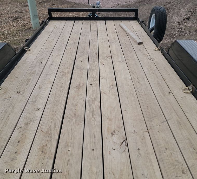 image for item LA9741 2021 Contract Manufacturing  Orange Line TH70 utility trailer