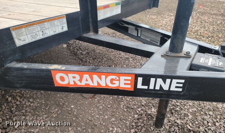 image for item LA9741 2021 Contract Manufacturing  Orange Line TH70 utility trailer