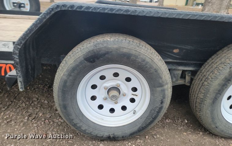 image for item LA9741 2021 Contract Manufacturing  Orange Line TH70 utility trailer