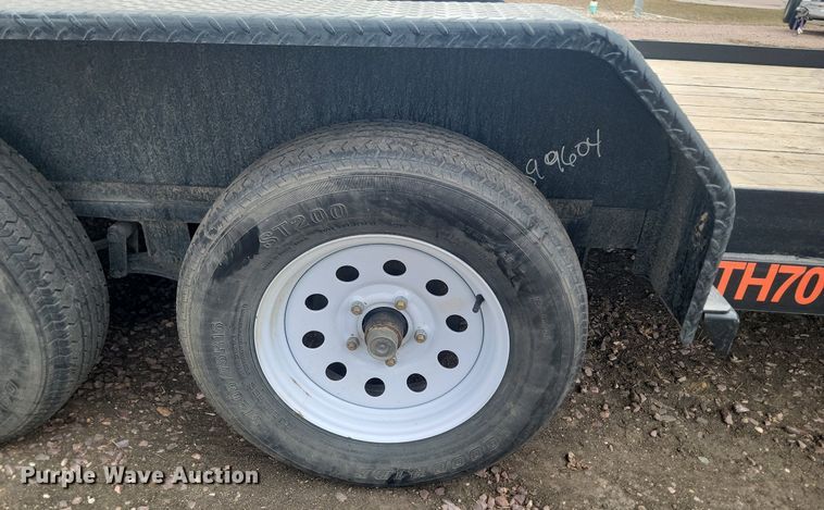 image for item LA9741 2021 Contract Manufacturing  Orange Line TH70 utility trailer