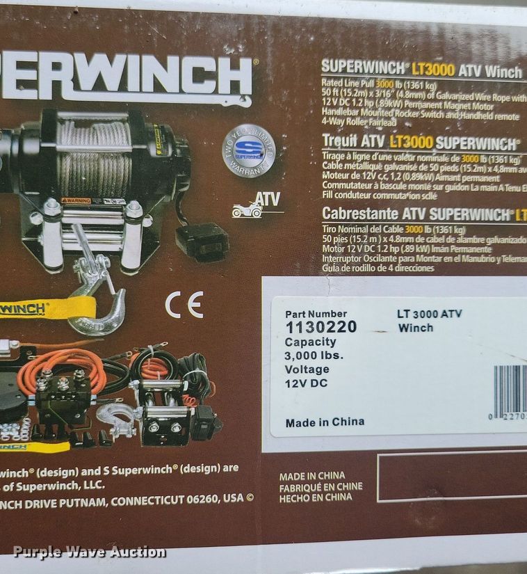 image for item LC9854 Superwinch winch