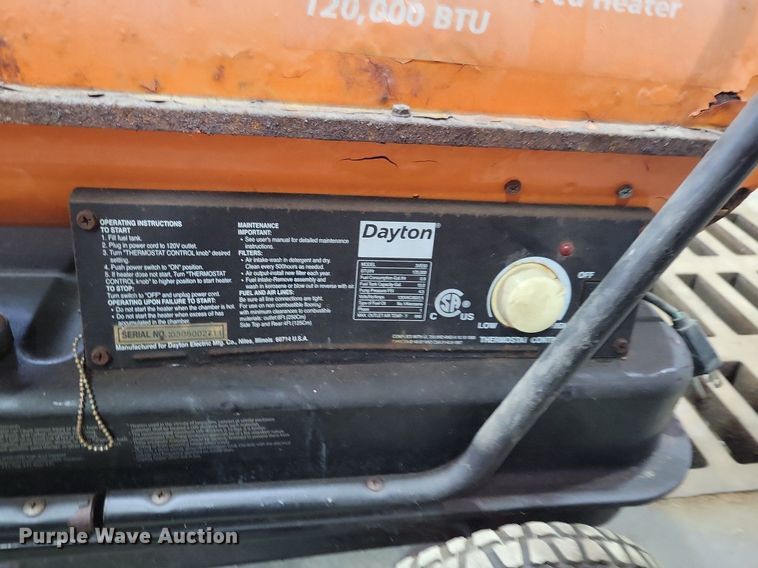 image for item LC9859 (2) Dayton shop heaters