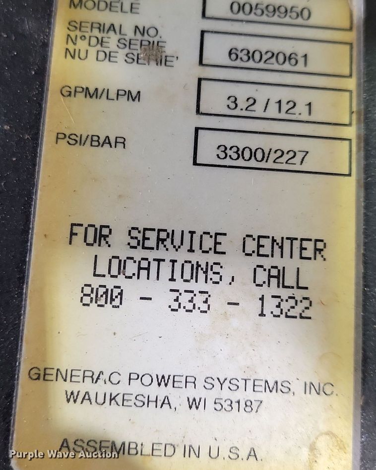 image for item LC9860 Generac Professional Grade pressure washer