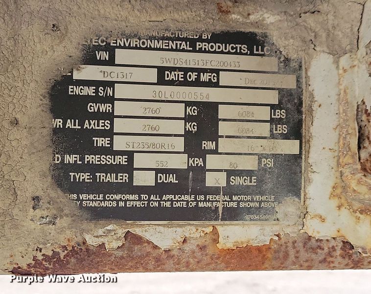 image for item LC9862 2015 Contractor DC 1317 wood chipper