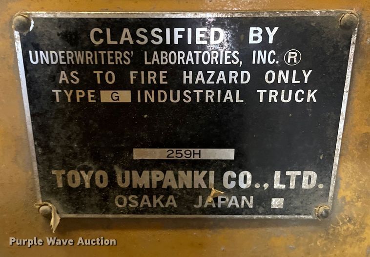 image for item LW9007 TCM FCG30N5 forklift