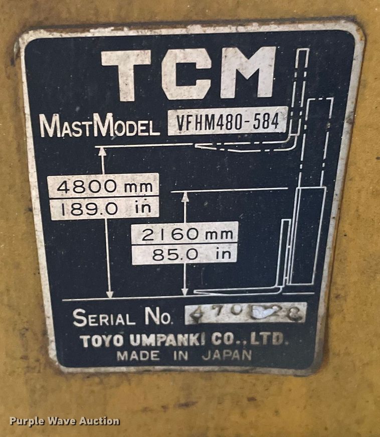 image for item LW9007 TCM FCG30N5 forklift