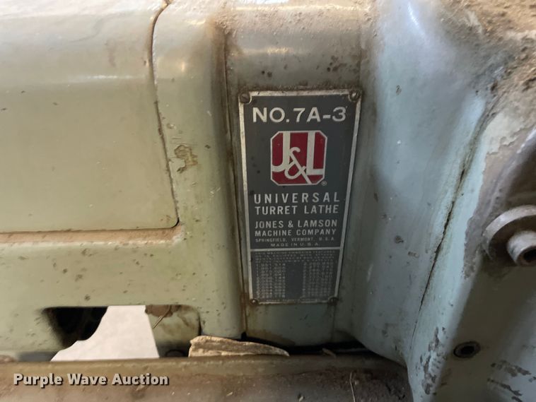 image for item LW9009 (5) Jones & Lamson manual turret lathes 