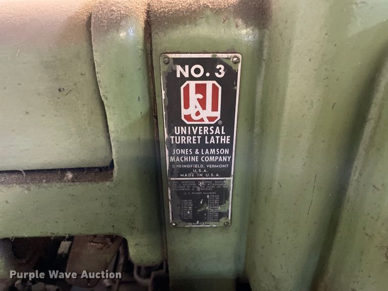 image for item LW9009 (5) Jones & Lamson manual turret lathes 