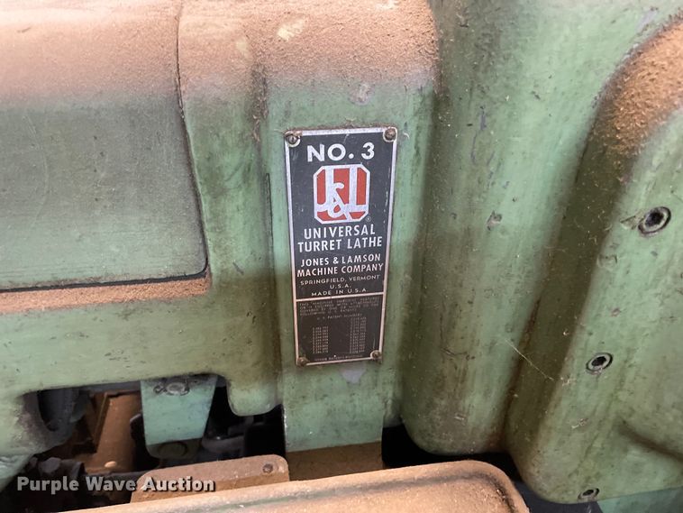 image for item LW9009 (5) Jones & Lamson manual turret lathes 
