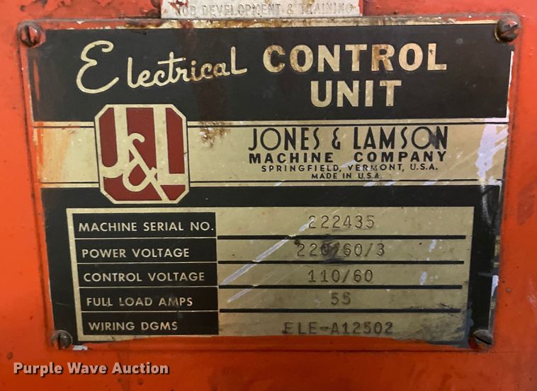 image for item LW9009 (5) Jones & Lamson manual turret lathes 