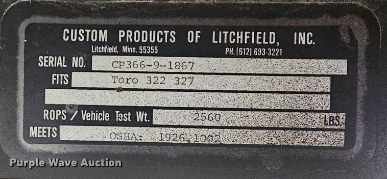 image for item LW9541 Toro 322D lawn mower