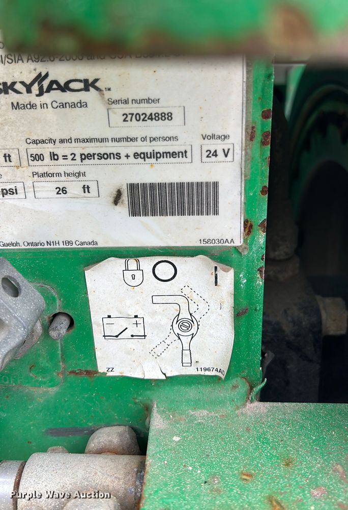 image for item MO9189 2015 Skyjack SJIII 3226 scissor lift