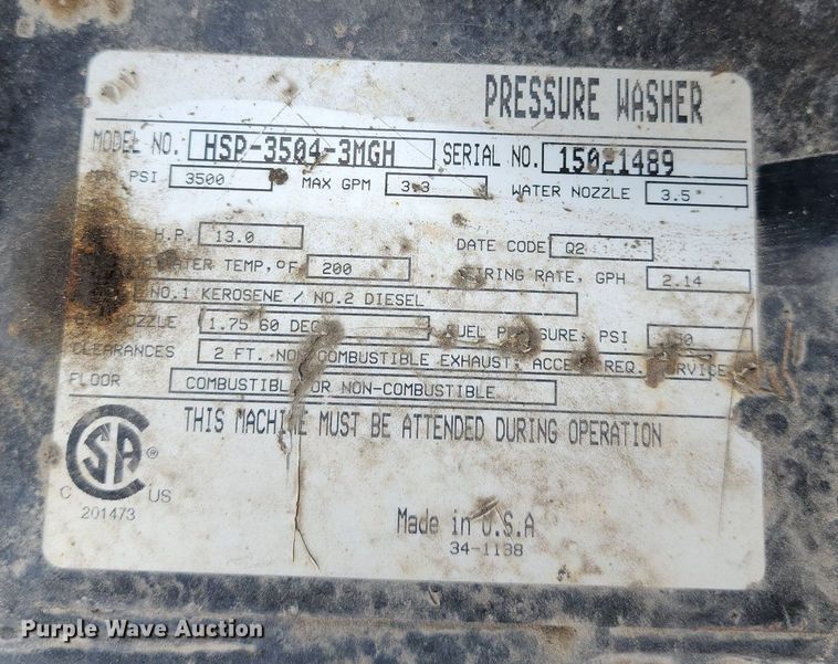 image for item MQ9680 Mi-T-M HSP-3504-3MGH pressure washer