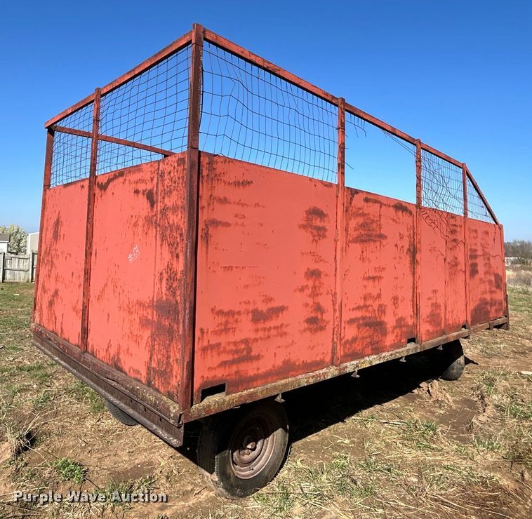 image for item NB9334 Shop Built hay trailer