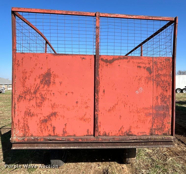 image for item NB9334 Shop Built hay trailer