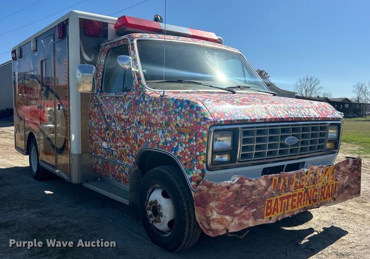 image for item NB9350 1984 Ford E350 delivery truck