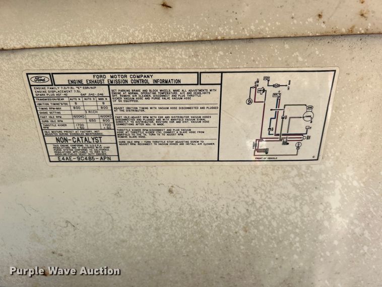 image for item NB9350 1984 Ford E350 delivery truck