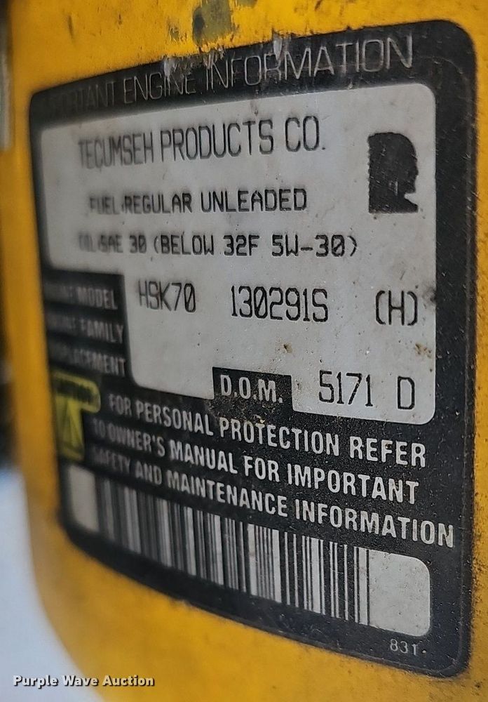 image for item NE9543 Yardman 404 snow blower