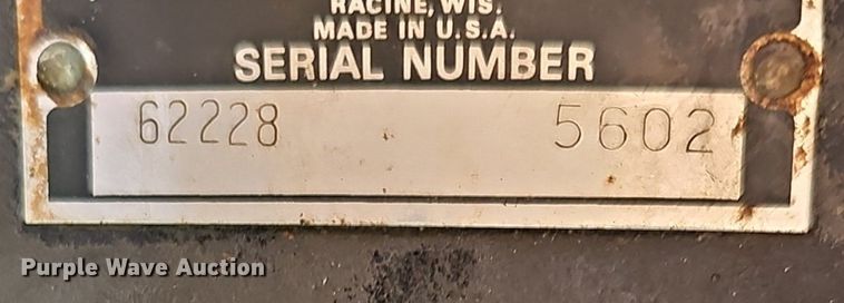 image for item NE9546 2005 Ryan Cushman Core Harvester attachment