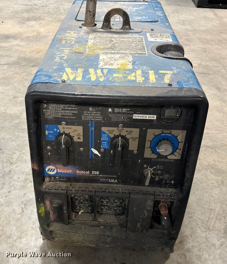 image for item NF9395 Miller Bobcat 250 welder/generator