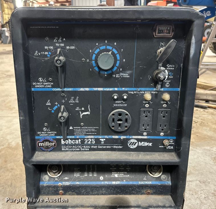 image for item NF9396 Miller Bobcat 225 T welder/generator