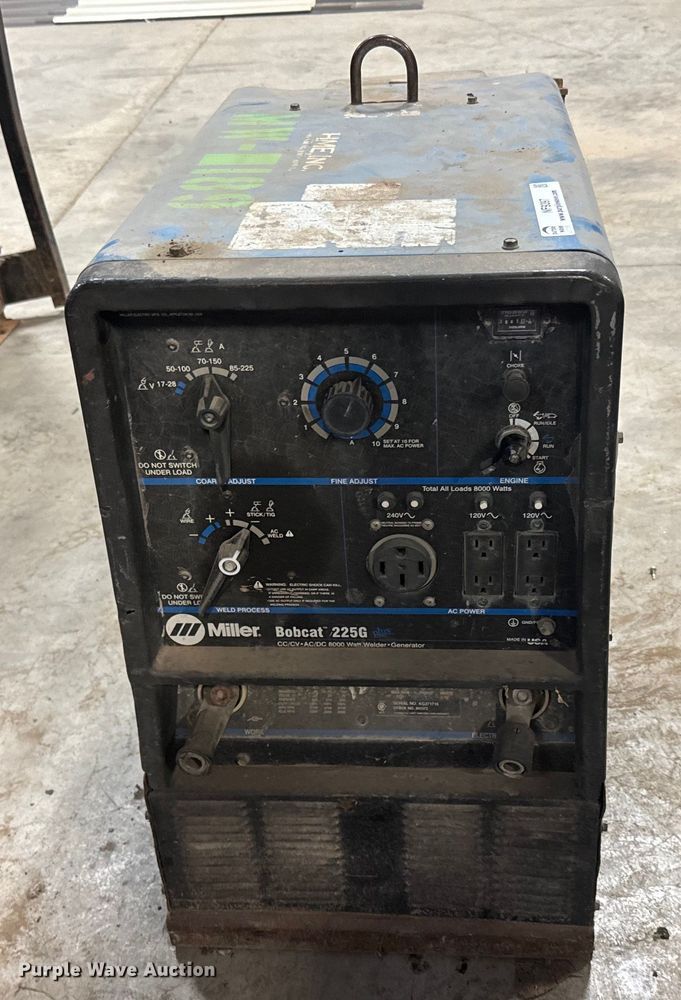 image for item NF9397 Miller Bobcat 225 welder/generator