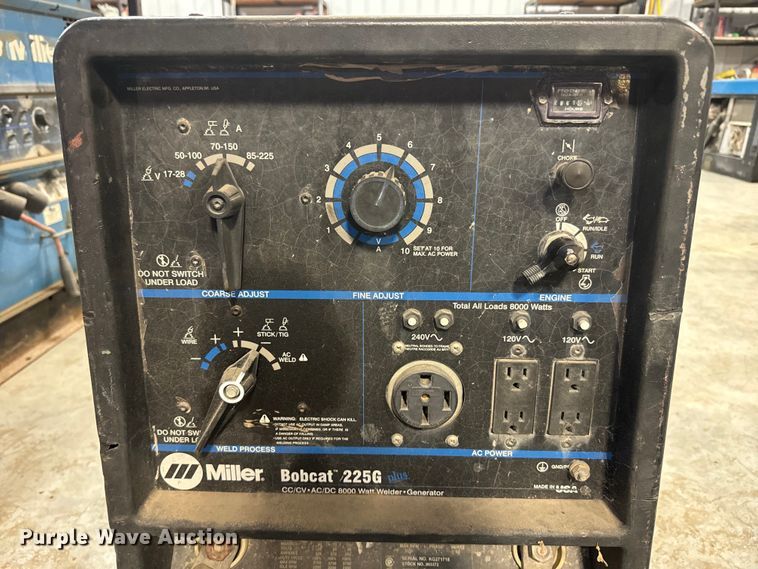 image for item NF9397 Miller Bobcat 225 welder/generator