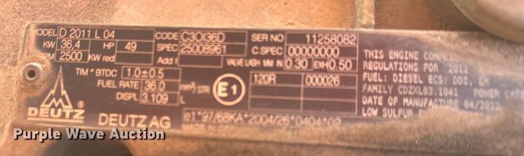 image for item NF9401 2012 JLG 660SJ boom lift