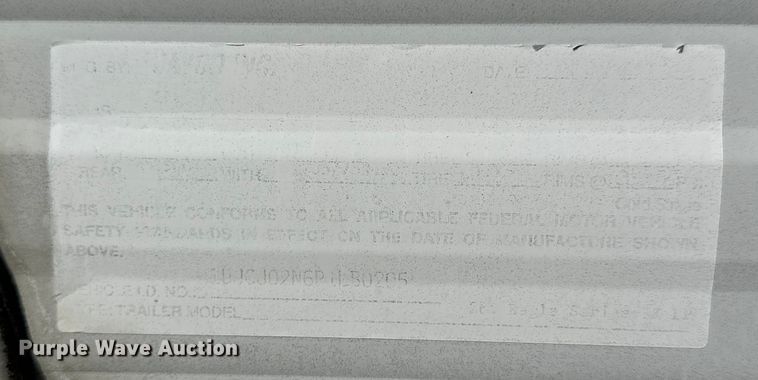 image for item NJ9377 1993 Jayco 265 RK Eagle Series camper