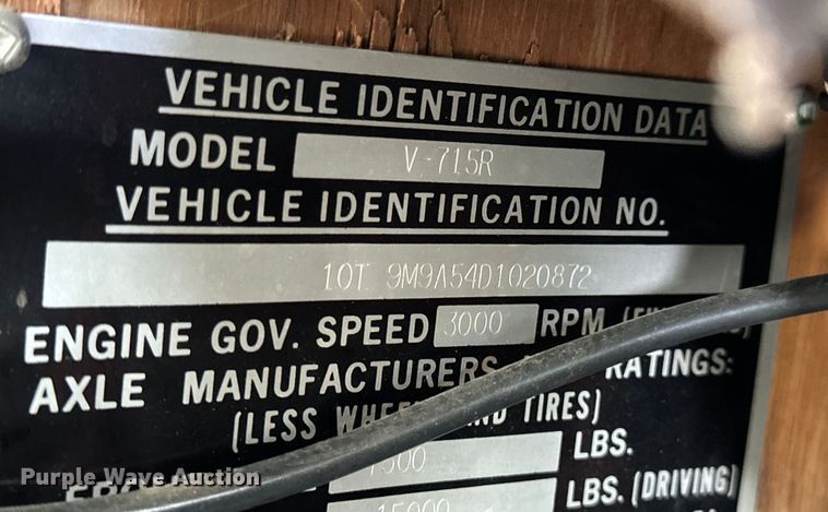 image for item NJ9393 1983 Foretravel V-715R RV