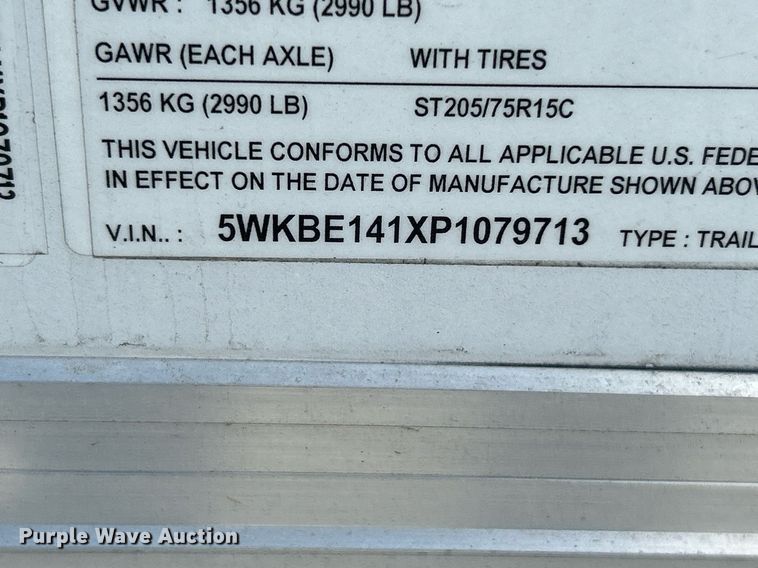 image for item NR9021 2023 Freedom Trailers 6X14SA enclosed cargo trailer