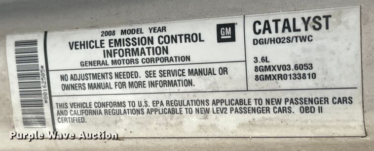 image for item NU9473 2010 Cadillac  STS 