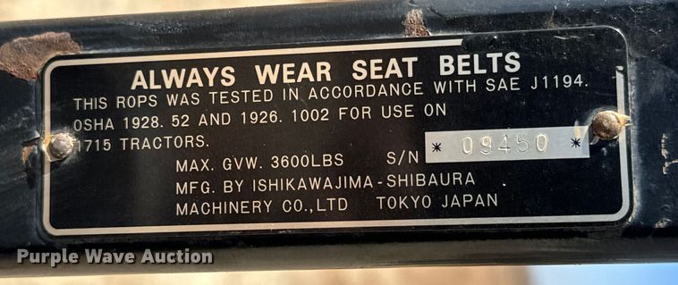 image for item NU9520 New Holland  1715 tractor