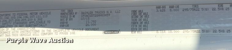 image for item NZ9307 2016 Freightliner Business Class M2 box truck