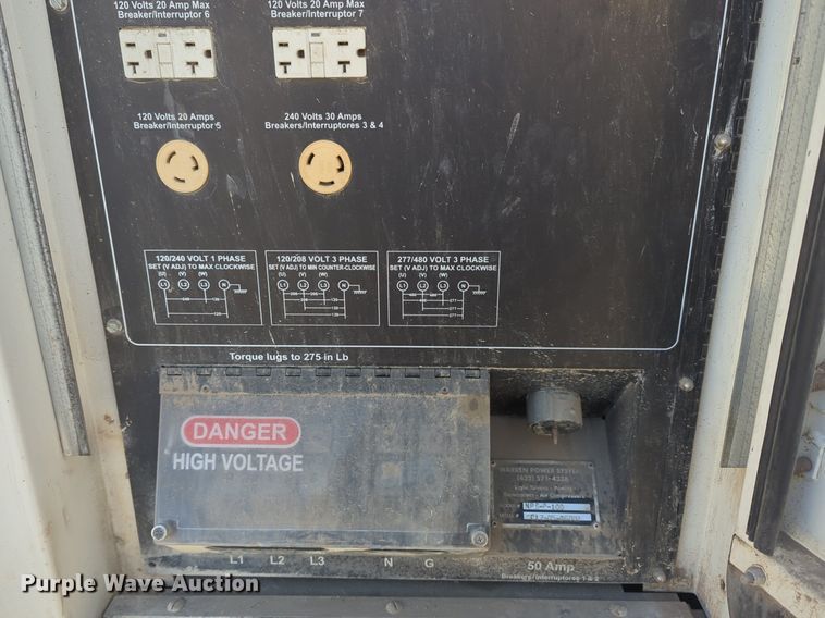 image for item NZ9385 Warren Power Systems NPS-P-100 generator