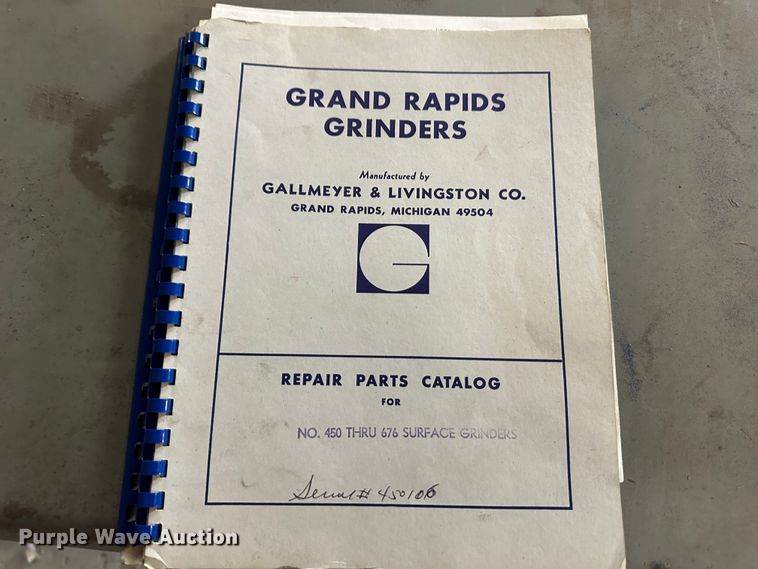 image for item OA9620 1974 Gallmeyer & Livingston 570 surface grinder