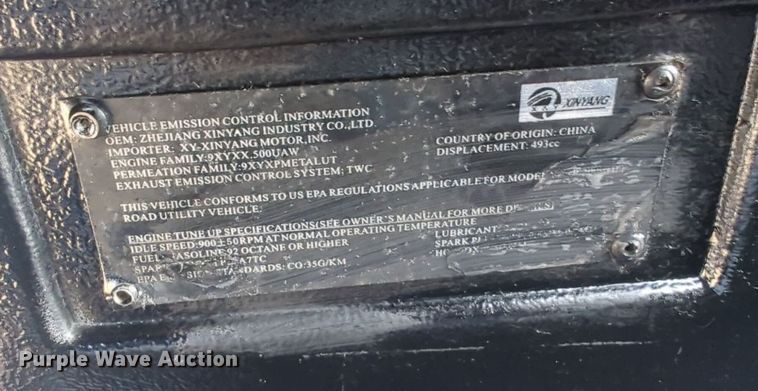 image for item OD9208 2009 Zhejiang Xinyang XY500L-S utility vehicle