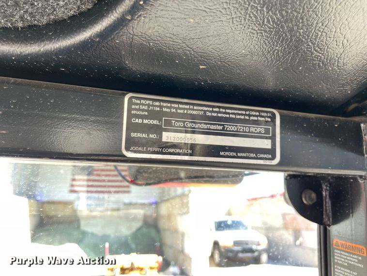 image for item OG9793 Toro Groundmaster 7200 with Polar Trac system